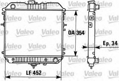 VALEO 819306 - Радиатор, охлаждение двигателя