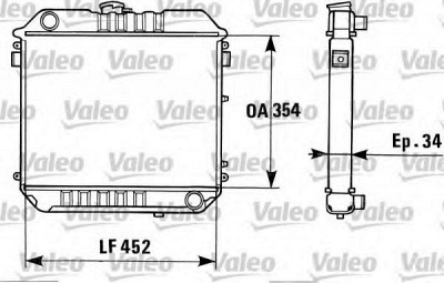 VALEO 819313 -  Радиатор, охлаждение двигателя