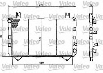 VALEO 819320 -  Радиатор, охлаждение двигателя