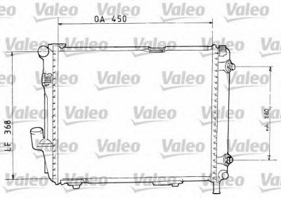 VALEO 819374 -  Радиатор, охлаждение двигателя