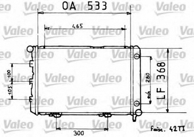 VALEO 819376 -  Радиатор, охлаждение двигателя