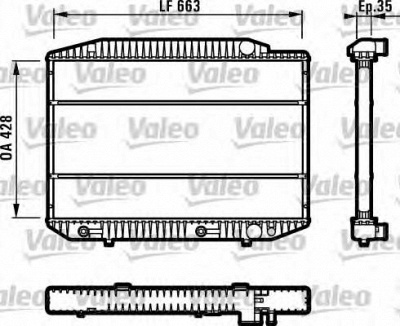 VALEO 819378 -  Радиатор, охлаждение двигателя