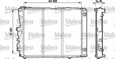 VALEO 819381 -  Радиатор, охлаждение двигателя
