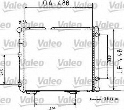 VALEO 819383 -  Радиатор, охлаждение двигателя