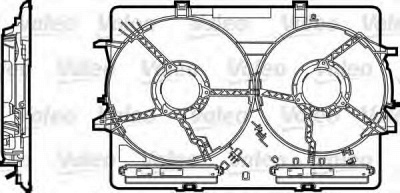 VALEO 820758 - Кронштейн, вентилятор радиатора