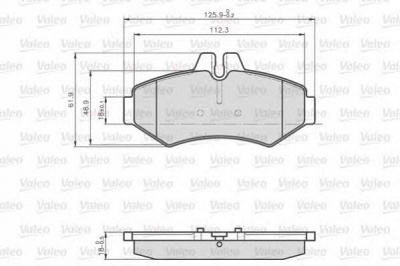 VALEO 872021 -  Колодки тормозные дисковые задниеие, комплект