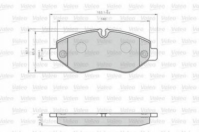 VALEO 872229 -  Колодки тормозные дисковые передние, комплект