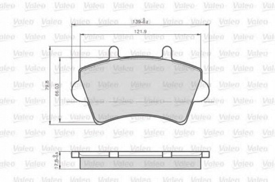 VALEO 872613 -  872613 КОЛОДКИ ТОРМ. ПЕР. NIS INTERSTAR 02-06
