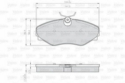 VALEO 873099 -  Колодки тормозные дисковые передние, комплект