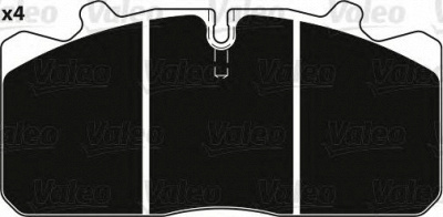 VALEO 882230 -  Комплект тормозных колодок, дисковый тормоз