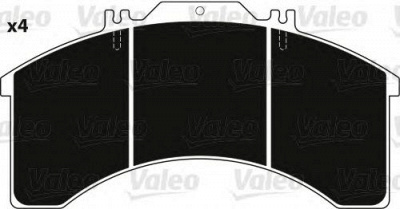 VALEO 882232 -  Комплект тормозных колодок, дисковый тормоз