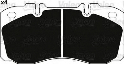 VALEO 882235 -  Комплект тормозных колодок, дисковый тормоз