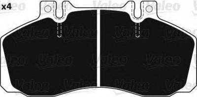 VALEO 882240 -  Комплект тормозных колодок, дисковый тормоз
