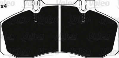 VALEO 882242 -  Комплект тормозных колодок, дисковый тормоз