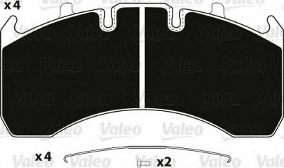VALEO 882248 -  Комплект тормозных колодок, дисковый тормоз