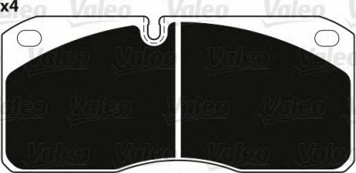 VALEO 882254 -  Комплект тормозных колодок, дисковый тормоз