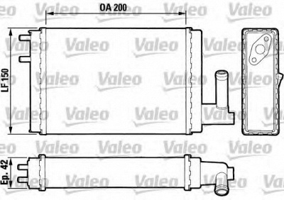 VALEO 883023 -  Теплообменник, отопление салона