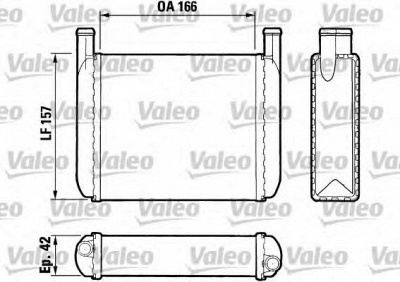 VALEO 883038 -  Теплообменник, отопление салона