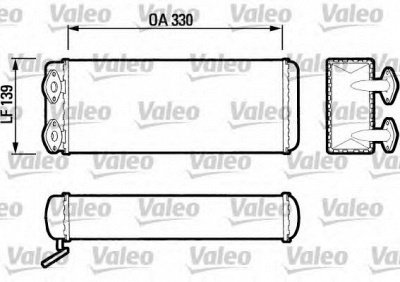 VALEO 883403 -  Теплообменник, отопление салона