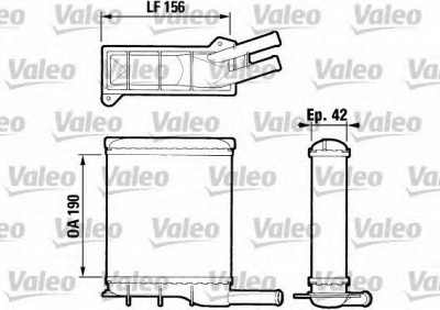 VALEO 883404 -  Теплообменник, отопление салона