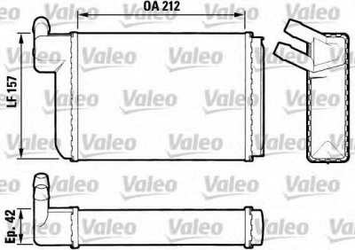 VALEO 883407 - Теплообменник, отопление салона
