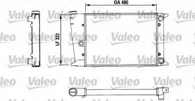 VALEO 883435 -  Радиатор, охлаждение двигателя