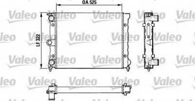 VALEO 883720 -  Радиатор, охлаждение двигателя