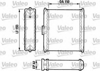 VALEO 883737 -  Теплообменник, отопление салона