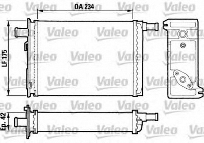 VALEO 883739 -  Теплообменник, отопление салона