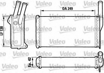 VALEO 883742 -  Теплообменник, отопление салона