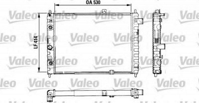 VALEO 883754 -  Радиатор, охлаждение двигателя