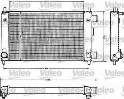 VALEO 883759 -  Радиатор, охлаждение двигателя