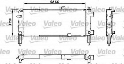 VALEO 883767 -  Радиатор, охлаждение двигателя