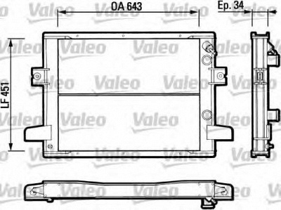 VALEO 883787 -  Радиатор, охлаждение двигателя