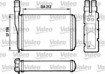VALEO 883790 -  Теплообменник, отопление салона