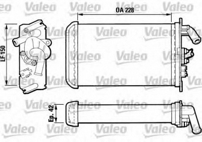 VALEO 883791 -  Теплообменник, отопление салона