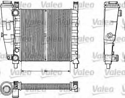 VALEO 883812 -  Радиатор, охлаждение двигателя