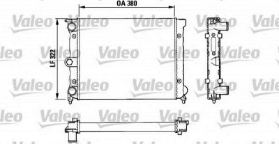 VALEO 883818 -  Радиатор, охлаждение двигателя