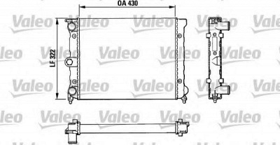 VALEO 883819 -  Радиатор, охлаждение двигателя