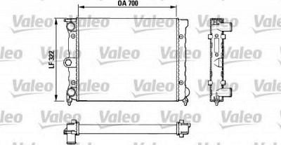 VALEO 883821 -  Радиатор, охлаждение двигателя