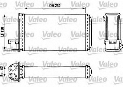 VALEO 883965 -  Теплообменник, отопление салона