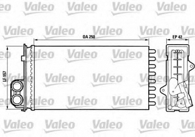 VALEO 883976 -  Теплообменник, отопление салона