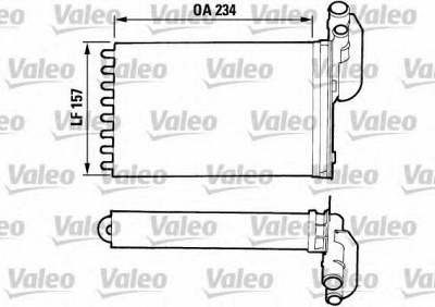 VALEO 883980 -  Теплообменник, отопление салона