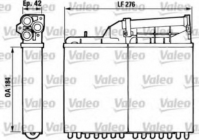 VALEO 883982 -  Теплообменник, отопление салона