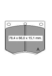 VEMA 830810 -  Комплект тормозных колодок, дисковый тормоз