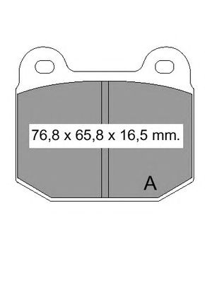 VEMA 831180 -  Комплект тормозных колодок, дисковый тормоз