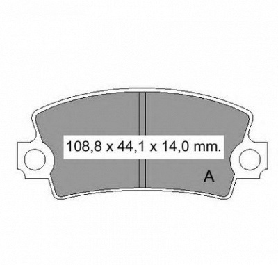 VEMA 831310 -  Комплект тормозных колодок, дисковый тормоз