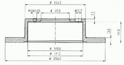 VEMA 98036 -  Тормозной диск