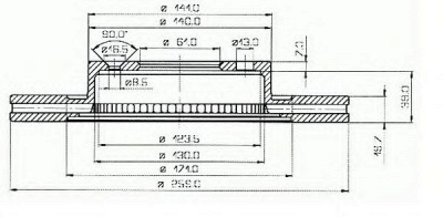 VEMA 98065 -  Тормозной диск
