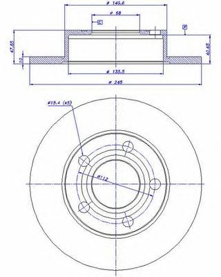 VEMA 98572 -  Тормозной диск